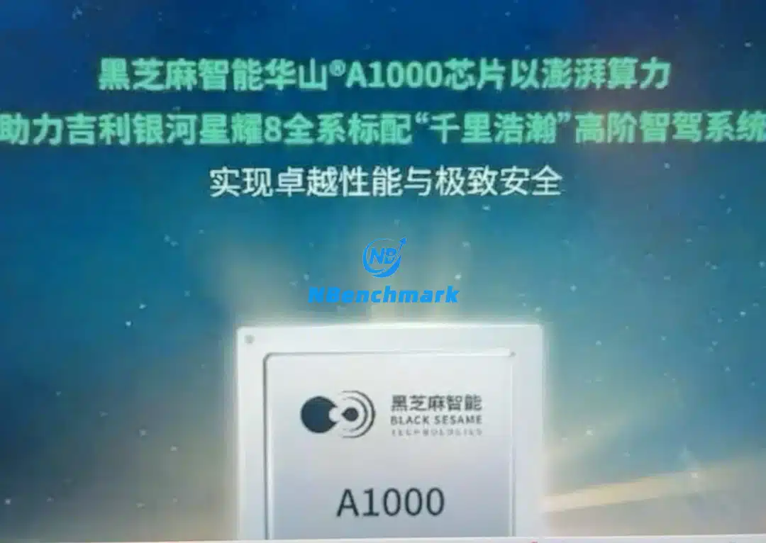 Black Sesame A1000 chip, Geely Galaxy Star 8 intelligent driving module