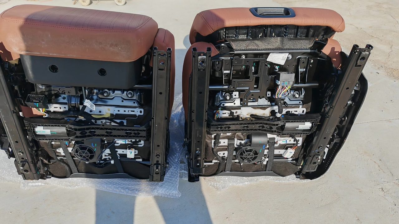 Geely Boyue L Jinxiu Edition Driver & Passenger Seat, OEM Dismantled, Orange-Black Leather, with Ventilation Heating
