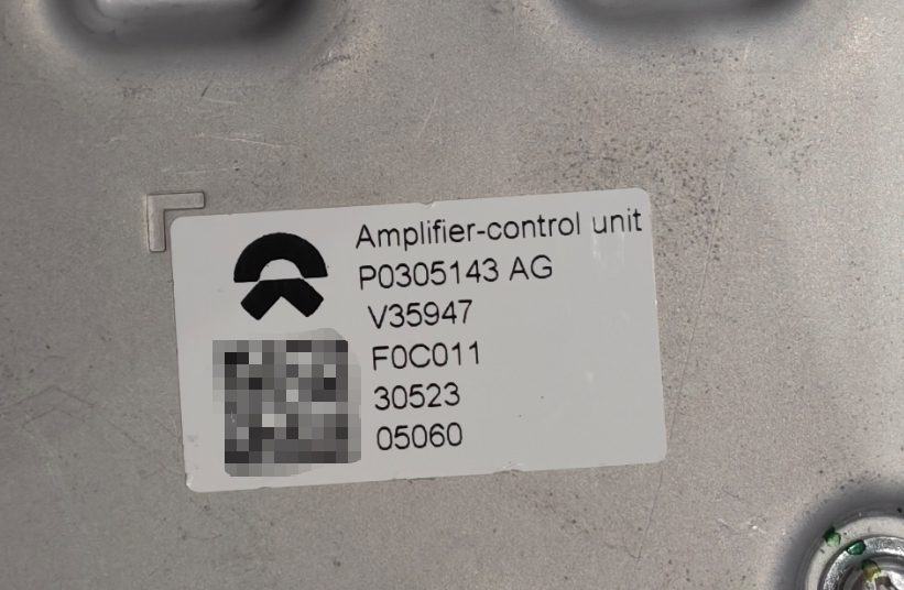 NIO Audio System Amplifier, OEM