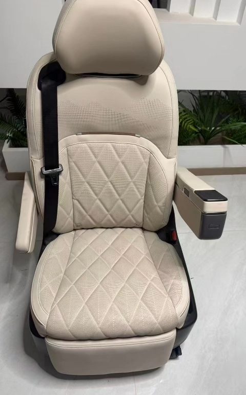 VOYAH Taishan Middle Row Seat, Beige Leather, with Armrest