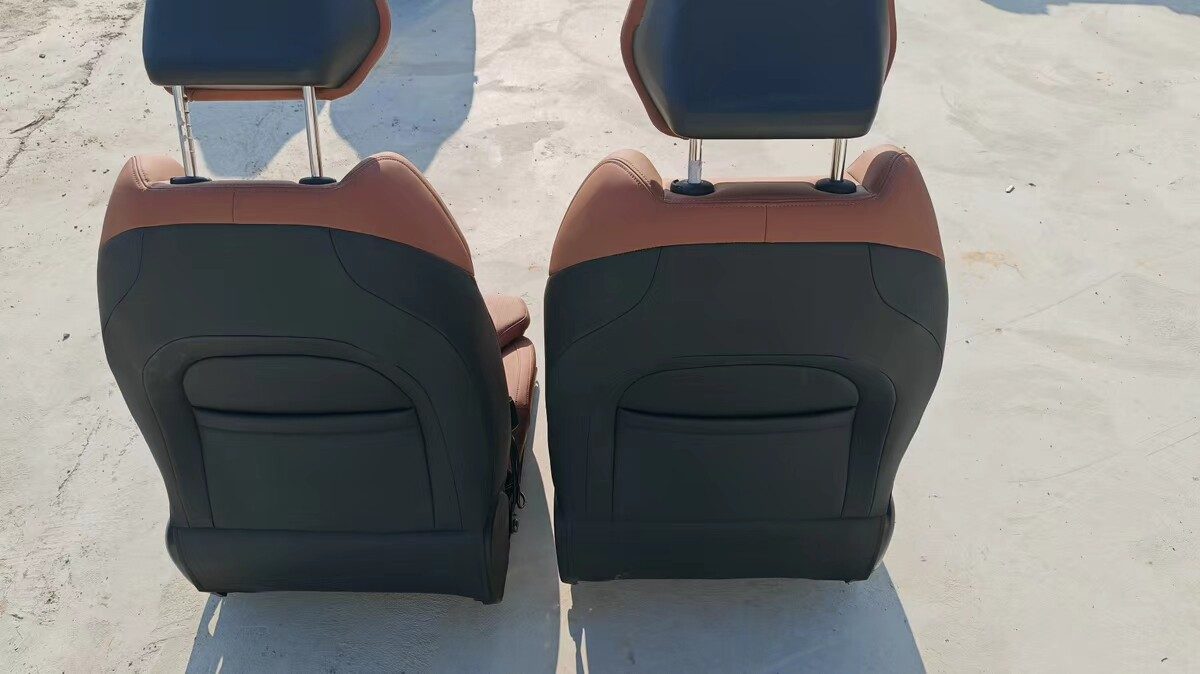 Geely Boyue L Jinxiu Edition Driver & Passenger Seat, Genuine OEM Used Part, Orange-Black Leather, with Ventilation Heating
