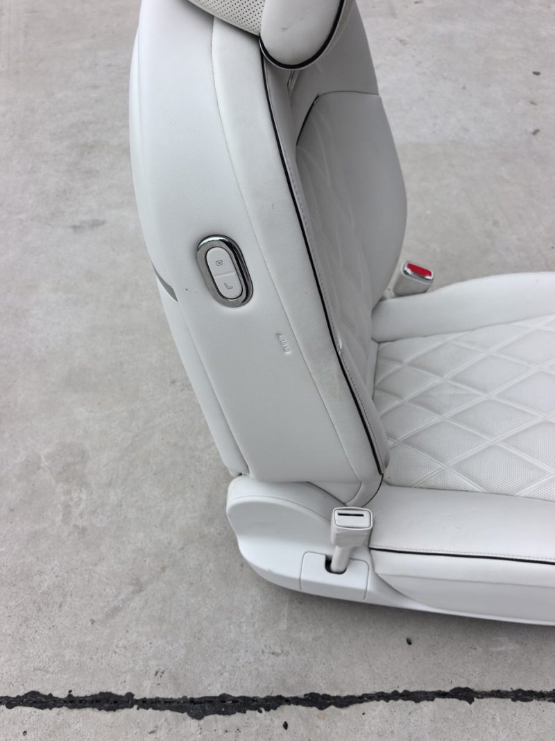 IM Motors LS9 Driver Seat, Genuine OEM Used Part, Beige Leather Surface, with Power Adjustment