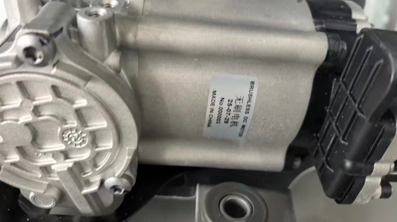 XPeng x9 OEM Air Pump, ASIMCO, Twin-Cylinder Structure, 12V, All Connectors Included