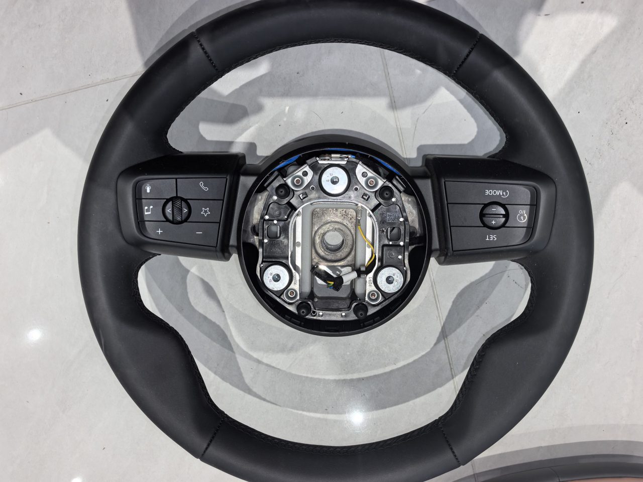BMW MINI Light Beam Version Steering Wheel, Genuine OEM Used Part, Leather Material, with Multi-Function Button