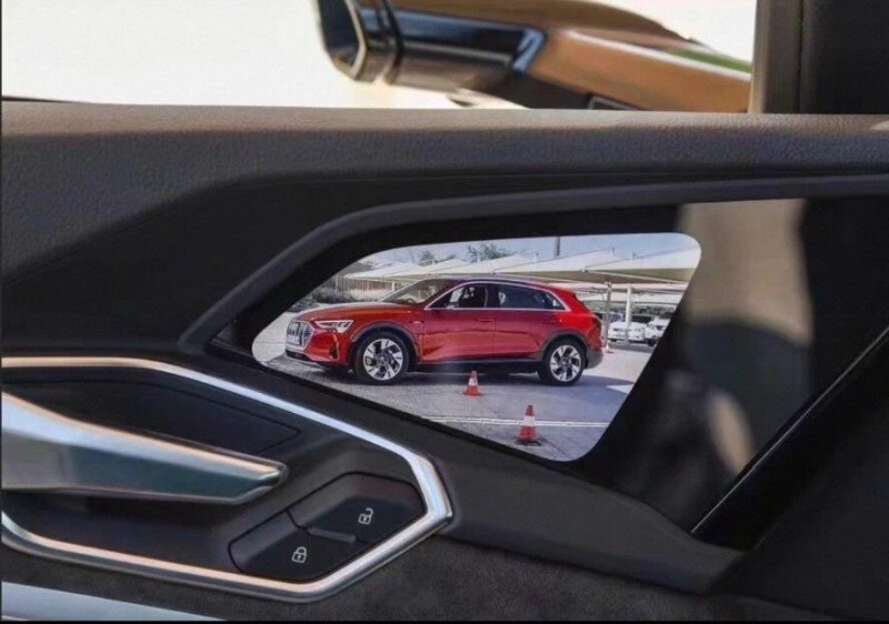 Audi Inlet Port E-tron Electronic Rearview Mirror Display Monitor