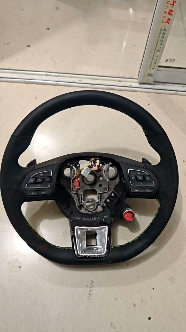 MG Steering Wheel with Shift Paddle Plate Red Color Push Start Button Suitable for Modification Carbon Fiber