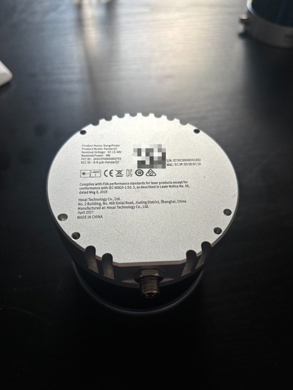 HESAIPandarQT Hesai LiDAR QT